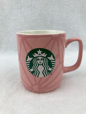 Starbucks 2021 Pink Geo Print Valentines Mug 15 oz.